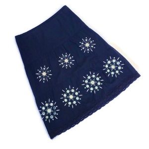 👗Ann Taylor Loft Petites Navy Skirt Size 2P